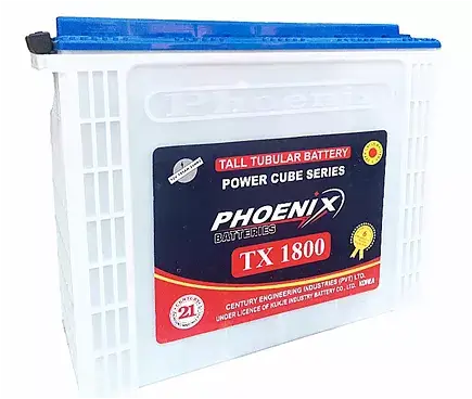 Phoenix Tall Tubular Battery 150-180 Ah for Lahore solar systems