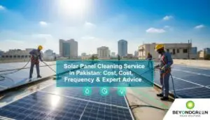 Solar panel cleaning service in Pakistan improving efficiency and performance with expert care by Beyond Green Solar.