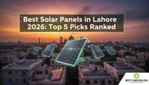 Best solar panels in Lahore 2026 featuring top rated options expert insights and recommendations by Beyond Green Solar